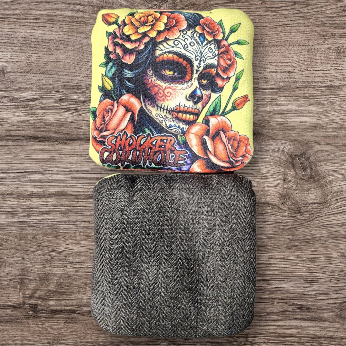 Cornhole Bags - Sugar Shock (black set of 4 bags)