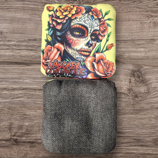 Cornhole Bags - Sugar Shock (black set of 4 bags)