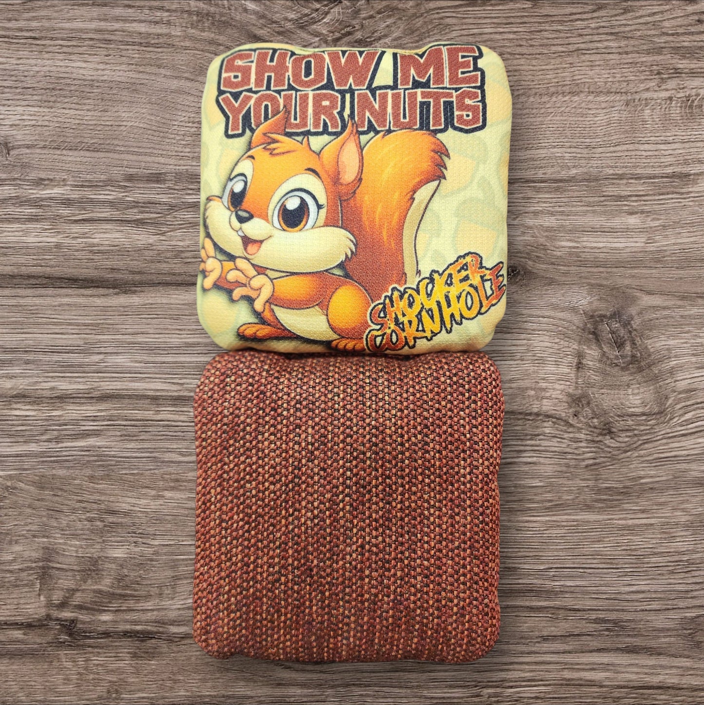 Cornhole Bags - Show Me Your Nuts (red) (set of 4 bags)