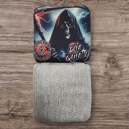 Cornhole Bags - Die Quietly (grey) (set of 4 bags)